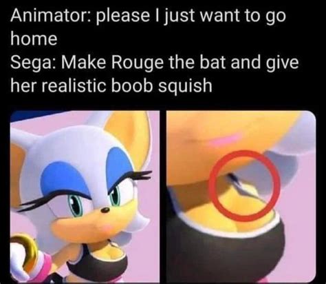 Rouge and her Expanding breast